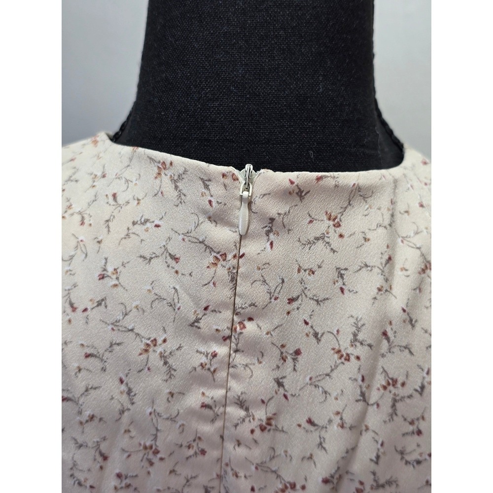 NWT Afternoon Womens Midi Dress Small Cream Floral Cottagecore Prairie floral - Picture 4 of 15